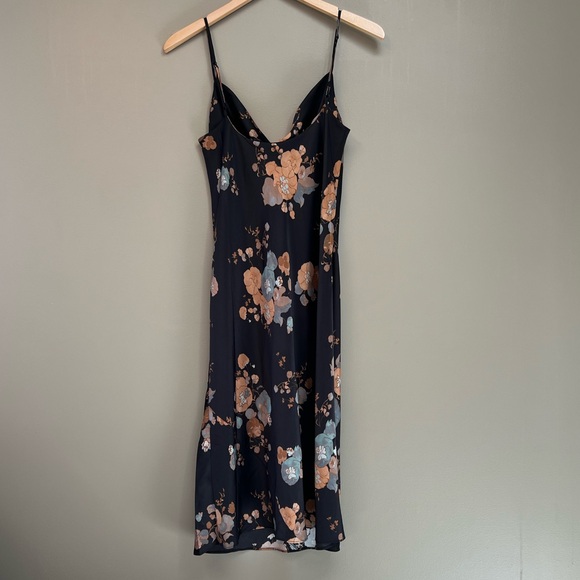 Aritzia Wilfred Only Cowl Neck Slip Dress Black Maplewood - Picture 10 of 10